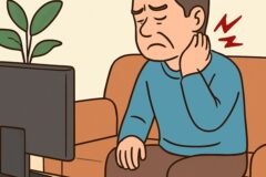“목 뒤가 자꾸 뻐근하다면..” 중장년이 TV 볼 때 고쳐야 할 자세 3가지