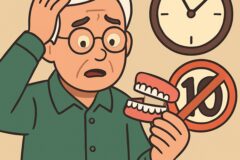 “틀니 수명 10년 줄이는 분들..” 노인 틀니 관리할 때 흔히 하는 실수 3위