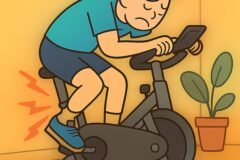“편하다고 낮췄다간 무릎 망칩니다..” 실내 자전거 탈 때 허리 아픈 진짜 이유