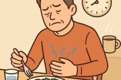 “속이 더부룩한 건 이것 때문이었습니다..” 50대 이후 소화불량 부르는 식후 습관 3가지